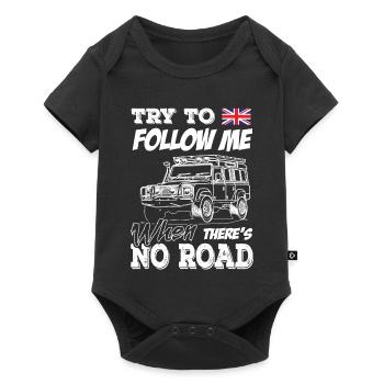 Landy essaie de me suivre quand il n’y a pas de route - Body à manches courtes Premium Bébé - noir - Devant