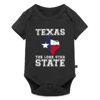 Le Texas, l’État avec une étoile - Body à manches courtes Premium Bébé - noir - Devant
