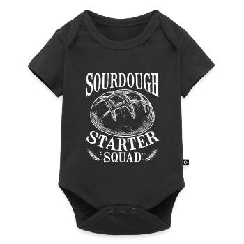 Sourdough starter squad - Baby Premium short-sleeve bodysuit - black - Front