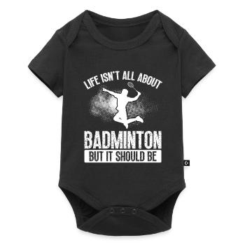 Badminton, mais ça devrait être - Body à manches courtes Premium Bébé - noir - Devant