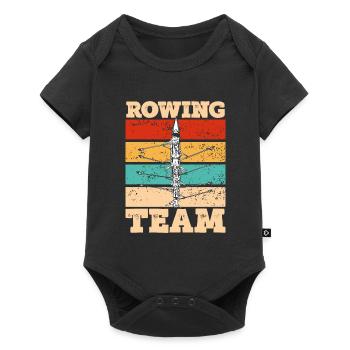 Colorful rowing team - Baby Premium short-sleeve bodysuit - black - Front