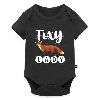 Fuchsige Dame - Baby Premium Kurzarmbody - Schwarz - Vorne