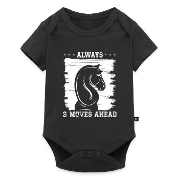 Knight three moves ahead - Baby Premium short-sleeve bodysuit - black - Front
