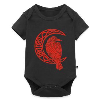 The Red Raven and the Moon - Baby Premium short-sleeve bodysuit - black - Front