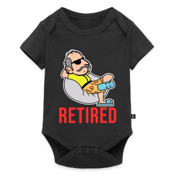 Leisure senior saying retirement pensioner pension - Baby Premium short-sleeve bodysuit - black - Front
