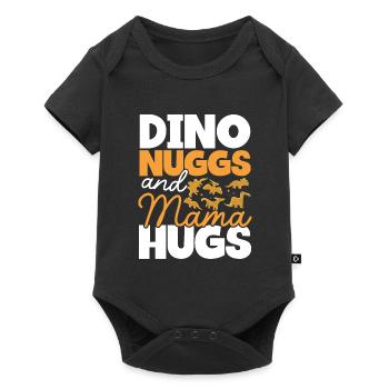 Dino Nuggets And Mom Hugs - Baby Premium short-sleeve bodysuit - black - Front