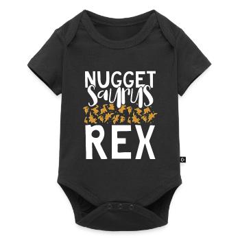 Nugget Saurus Rex - Baby Premium Kurzarmbody - Schwarz - Vorne