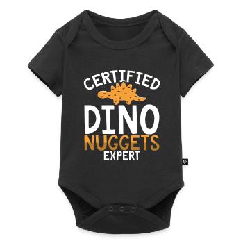 Certified Dino Nugget Expert - Baby Premium short-sleeve bodysuit - black - Front