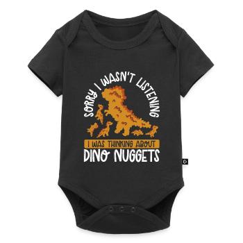 I'm thinking of dino nuggets - Baby Premium short-sleeve bodysuit - black - Front