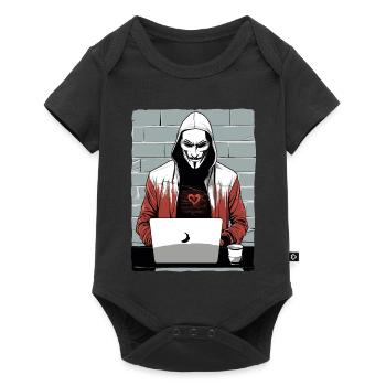 Anonymous Hacker - Baby Premium short-sleeve bodysuit - black - Front