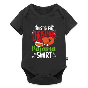 These are my Christmas pajamas - Baby Premium short-sleeve bodysuit - black - Front