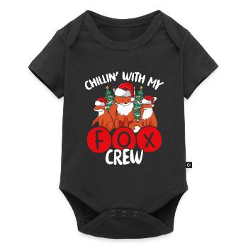 Chillin With My Fox Crew - Baby Premium short-sleeve bodysuit - black - Front