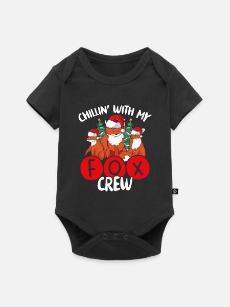 Chillin Mit Meiner Fuchs crew - Baby Premium Kurzarmbody - Schwarz