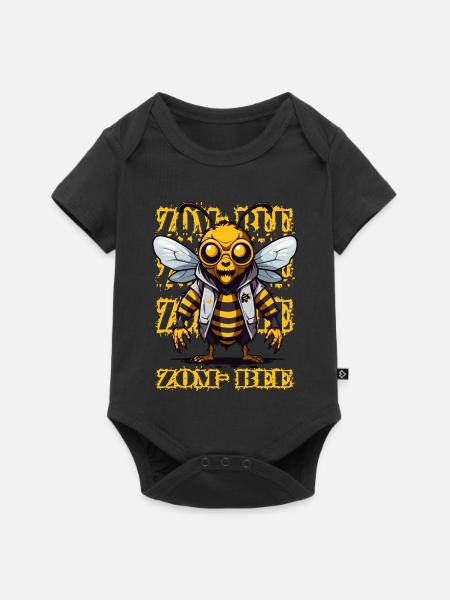 Zombie Biene - Baby Premium Kurzarmbody - Schwarz