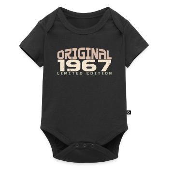Jahrgang 1967 limitierte Auflage 1967 Geburtstag - Baby Premium Kurzarmbody - Schwarz - Vorne
