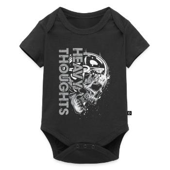 Skull Vinyl Pulse Graphic - Baby Premium short-sleeve bodysuit - black - Front