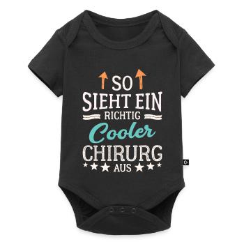 So sieht ein richtig cooler Chirurg aus Mediziner - Baby Premium Kurzarmbody - Schwarz - Vorne