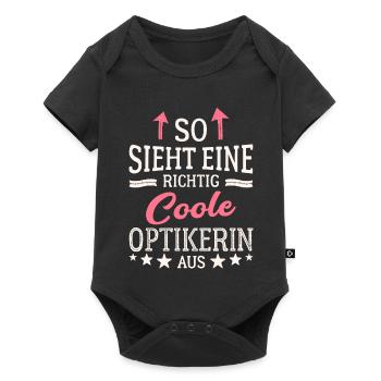 So sieht eine richtig coole Optikerin aus - Baby Premium Kurzarmbody - Schwarz - Vorne