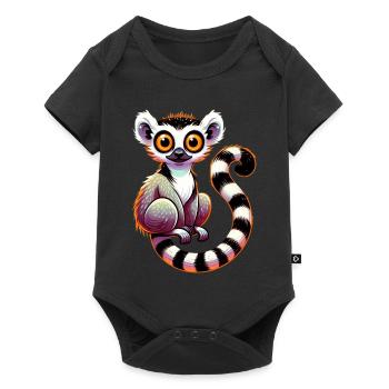 Lémurien - Body à manches courtes Premium Bébé - noir - Devant