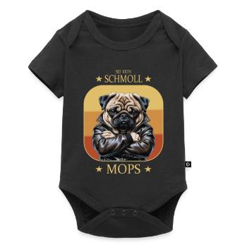 Pouty pug - Baby Premium short-sleeve bodysuit - black - Front