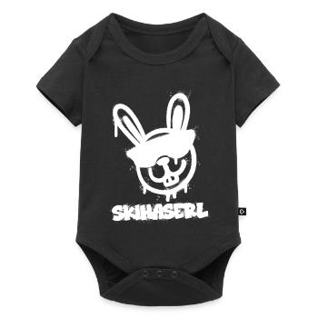 Après Ski Haserl - Skifahrerin Apres Ski Party - Baby Premium Kurzarmbody - Schwarz - Vorne