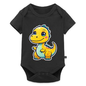 Dino - Body à manches courtes Premium Bébé - noir - Devant