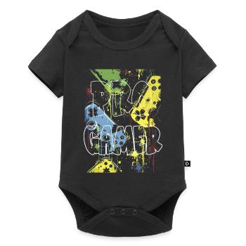 Creative Street Art Design Neon Colors Pro Gamer - Baby Premium short-sleeve bodysuit - black - Front