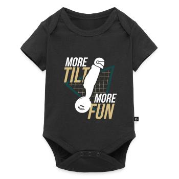 More Tilt More Fun – Electric Unicycle Design - Baby Premium short-sleeve bodysuit - black - Front