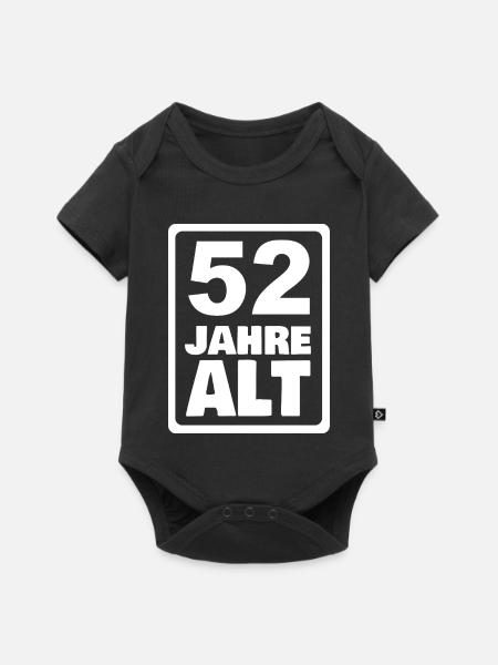 52 - Baby Premium Kurzarmbody - Schwarz