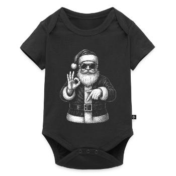 Santa six seven characters Black White - Baby Premium short-sleeve bodysuit - black - Front