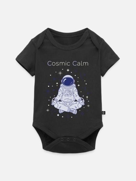 Kosmische Gelassenheit - Baby Premium Kurzarmbody - Schwarz