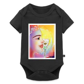 Colorful Profile Sipming - Baby Premium short-sleeve bodysuit - black - Front