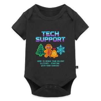 Funny Technical Support Debug Christmas - Baby Premium short-sleeve bodysuit - black - Front