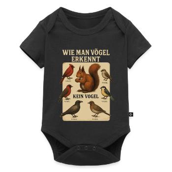 Recognizing Birds Funny Bird Watching Ornithologi - Baby Premium short-sleeve bodysuit - black - Front