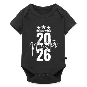 Master 2026 J’ai fini - Body à manches courtes Premium Bébé - noir - Devant