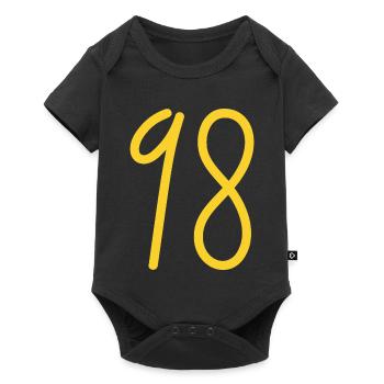 98 - Baby Premium short-sleeve bodysuit - black - Front