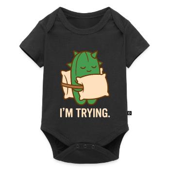 Prickly But Trying - Baby Premium short-sleeve bodysuit - black - Front