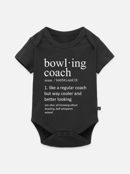 Bowlingtrainer-Definition Lustiger Sport Sarkastisch - Baby Premium Kurzarmbody - Schwarz