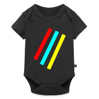 Bandes - Vector - Body à manches courtes Premium Bébé - noir - Devant