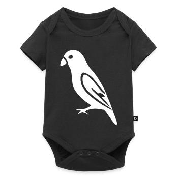 Bird White Gift Nature Lover - Baby Premium short-sleeve bodysuit - black - Front