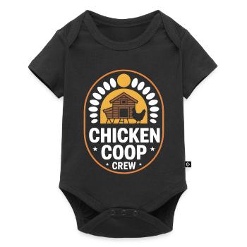 Chicken Coop Crew Chicken Keeper Chicken - Baby Premium short-sleeve bodysuit - black - Front