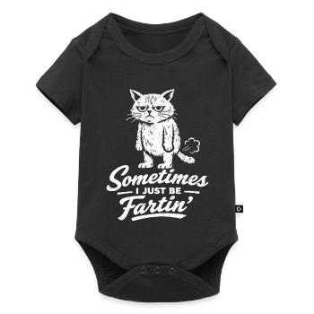 Sometimes I'm just a farting cat ( - Baby Premium short-sleeve bodysuit - black - Front