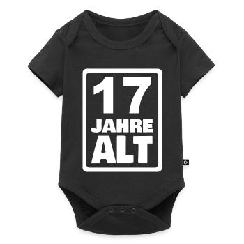 17 - Baby Premium Kurzarmbody - Schwarz - Vorne