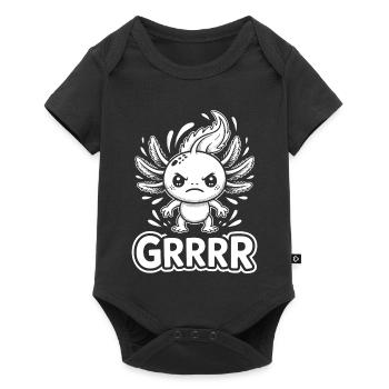 Grump Axolotl - Body à manches courtes Premium Bébé - noir - Devant