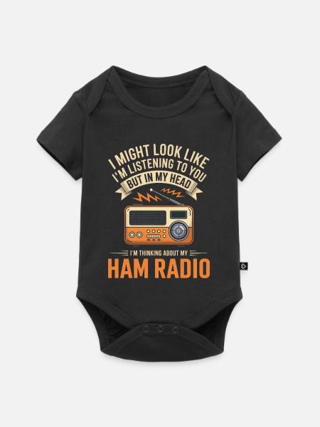 Amateurfunk-Tee - Baby Premium Kurzarmbody - Schwarz