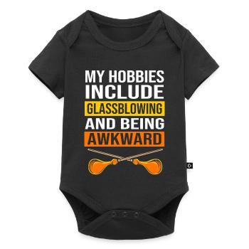 Glass Glassblower - Baby Premium short-sleeve bodysuit - black - Front