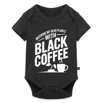 Watering Dead Plants with Black Coffee - Baby Premium short-sleeve bodysuit - black - Front