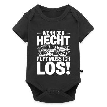 Der Hecht ruft! - Baby Premium Kurzarmbody - Schwarz - Vorne