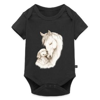 Gentle Souls - Baby Premium short-sleeve bodysuit - black - Front