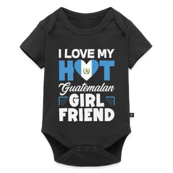 Guatemala Flag T-Shirt Pride & Home Chapín - Baby Premium short-sleeve bodysuit - black - Front